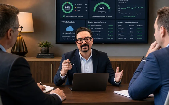 HUFF DATA SYSTEMS business continuity, backup and disaster recovery strategy meeting