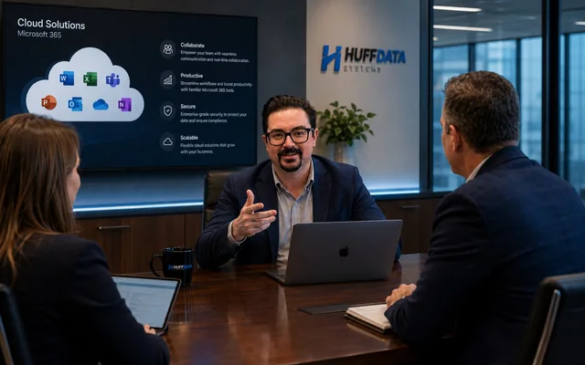 HUFF DATA SYSTEMS Microsoft 365 managed services meeting